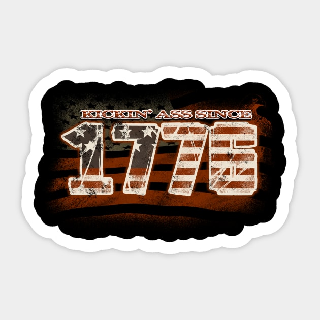 1776 Sticker by mrpsycho